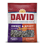 $1.44: 5.25-Oz DAVID Roasted &amp; Salted Jumbo Sunflower Seeds (Sweet &amp; Spicy) @ Amazon
