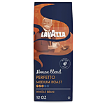 Lavazza House Blend Perfetto Whole Bean Coffee 12oz Bag, Medium Roast, Full-bodied, Intensity 100% Arabica $5.57 AC + FS w/ Prime