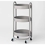 eBay: Round Metal 3-Tier Utility Cart $26 + FS