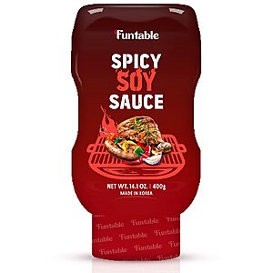 Amazon: Funtable Korean Spicy Soy Sauce 14.1 Ounce (3 Flavors) $6.49 w/ 40% off + S&S