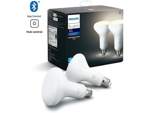 4 Pack Philips Hue White BR30 LED Smart Bulb, Bluetooth & Zigbee Compatible For $25.99 + Free Shipping With Prime