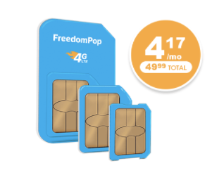 Freedompop $49.99/yr 1000min/text/MB