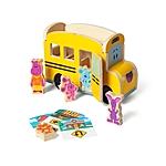 Melissa and Doug Blues Clues You Pull-Back School Bus Play Set, 9 Piece $13.16