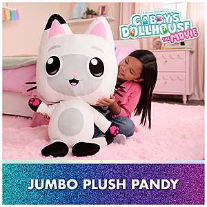 Gabby's Dollhouse:The Movie,32-inch Jumbo Pandy Paws Plush Toy,for Ages 0+ $20