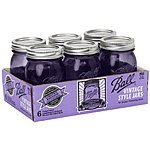 Amazon - Ball Jar Ball Heritage Collection Pint Jars with Lids and Bands, Purple, Set of 6 - $8.79 + FS w/Prime