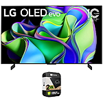 LG OLED65C3PUA OLED evo C3 65 Inch HDR 4K Smart OLED TV (2023 Model) Bundle with 2 YR CPS Enhanced Protection Pack - $1391.53