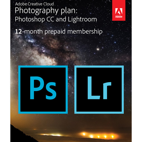1-Year subscription Adobe Creative Cloud Photography Plan ...