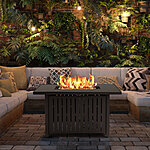 Modelle 25.5'' H x 43'' W Steel Propane Outdoor Fire Pit Table + Free Shipping $193.99