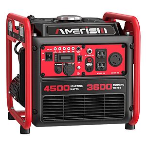 YMMV AMERISUN Portable Inverter Generator 4500W,Gas Powered,CO-Sensor,Lightweight & Quiet for Home Use and Emergency Backup,Camping,EPA Compliant $225.07 AC