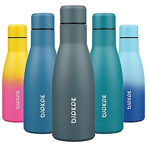 YMMV BJPKPK 12oz Water Bottles Stainless Steel Double Wall Vacuum Insulated Small Water Bottles for Travel,Deep Grey $5.07 AC