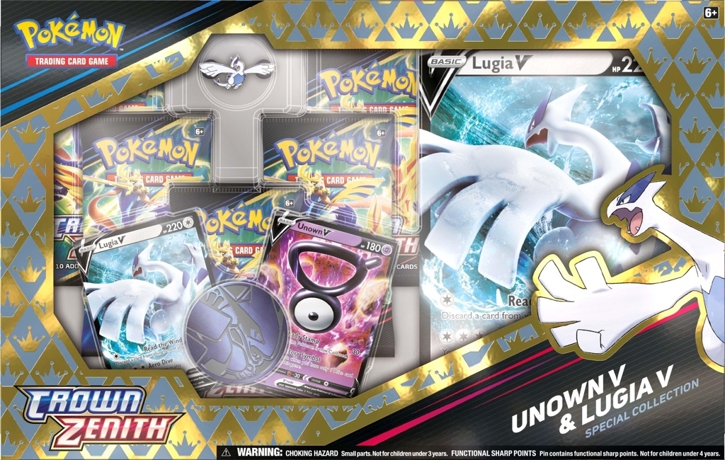 Pokemon Trading Card Game: Crown Zenith Unown V and Lugia V Special Collection - GameStop Exclusive $24.99