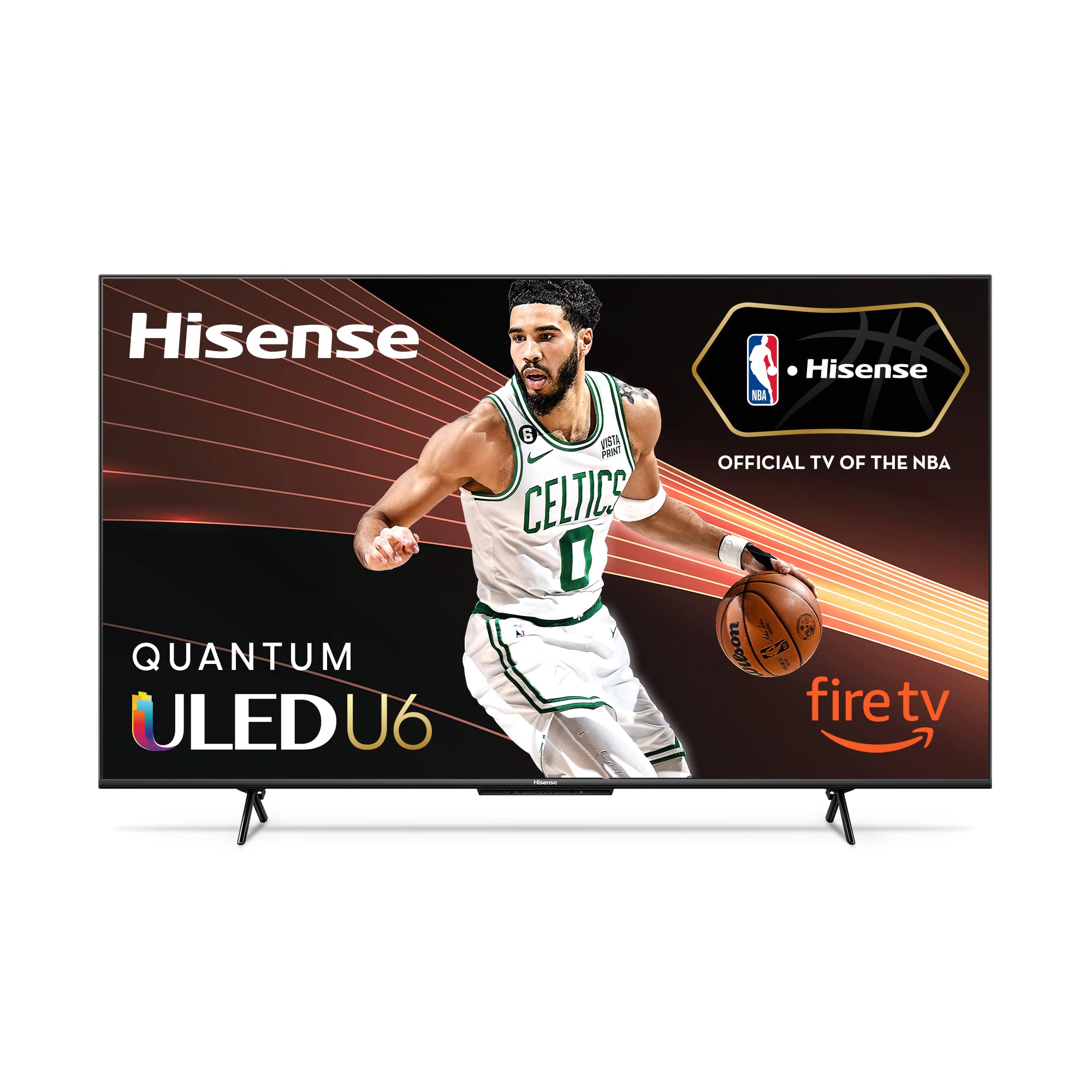Hisense 58-Inch Class U6HF Series ULED 4K UHD Smart Fire TV (58U6HF) - QLED, 600-Nit Dolby Vision, HDR 10 plus, 240 Motion Rate, Voice Remote, Compatible with Alexa, Black $349.99