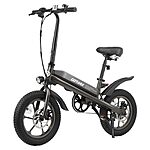 Gotrax S3 Electric Bike, 16x3.0 Fat Tire Electric Bicycle Adults, 750W Peak Motor, Max Range 25 Miles, Up to 20 Mph, Removable Battery, Adjustable Seat $476