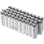 40-Count Amazon Basics Industrial AA Alkaline Batteries $6.45