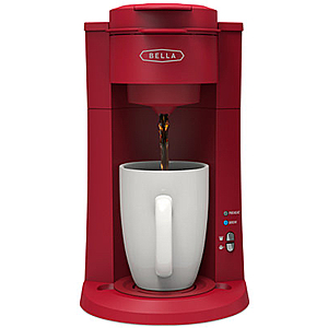 Bella 15 oz. Dual Brew Single Serve Coffee Maker with Auto Shutoff - $27.93