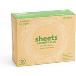 Sheets Laundry Club - US Veteran Owned Company -Laundry Detergent (Up to 100 Loads) 50 Laundry Sheets- Fresh Linen Scent - New Liquid-Less Technology $11.17