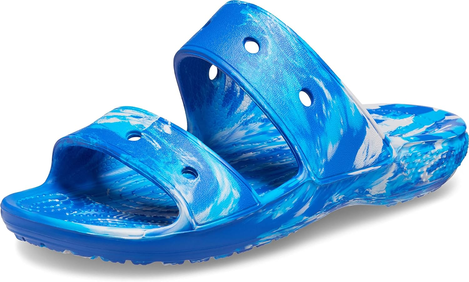 Crocs Unisex-Adult Classic Tie Dye Two-Strap Sandals Slide men's sz 12 and 13 $15.99