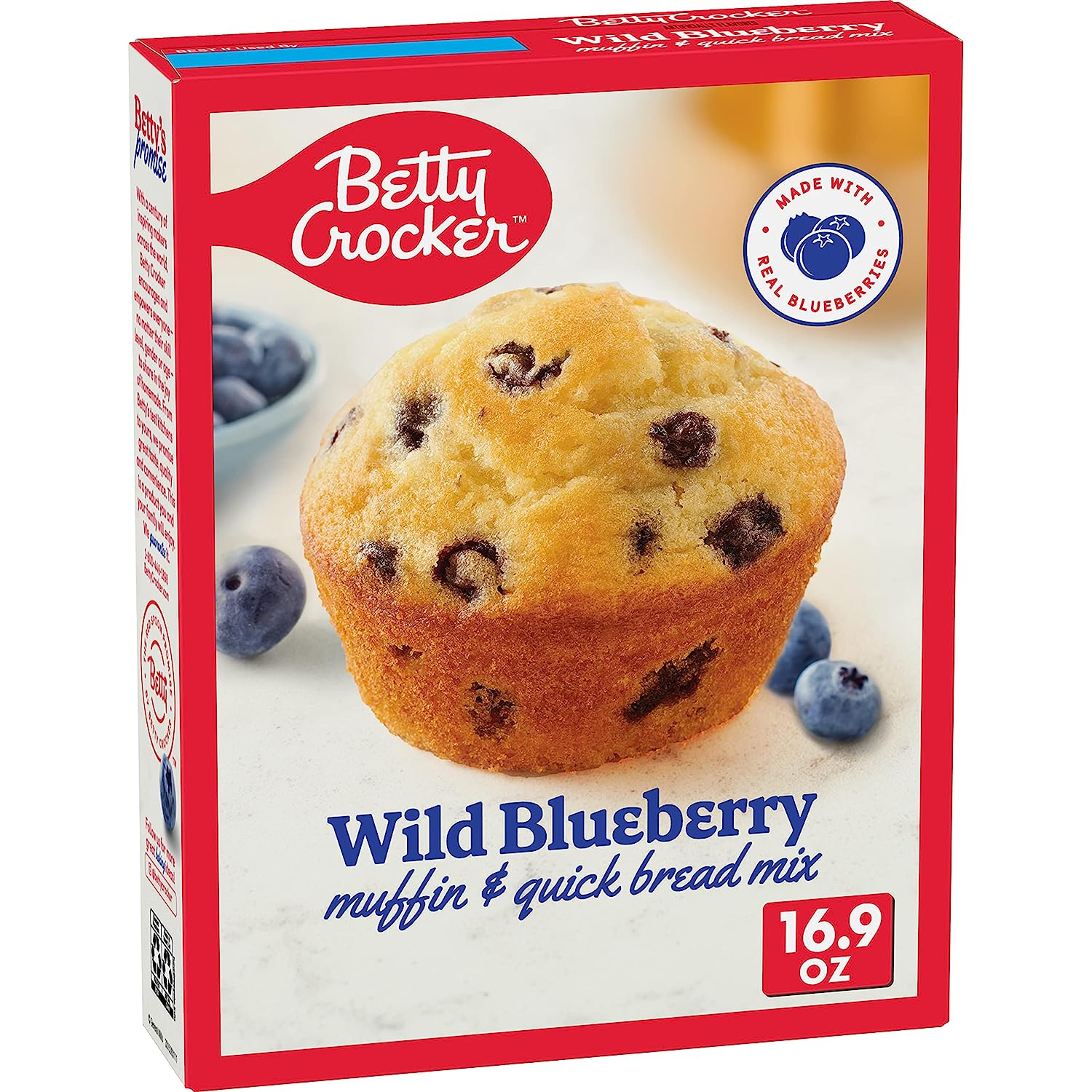 Betty Crocker Wild Blueberry Muffin and Quick Bread Mix, 16.9 oz. $1.87 w/5 S&S Items $1.99 S&S