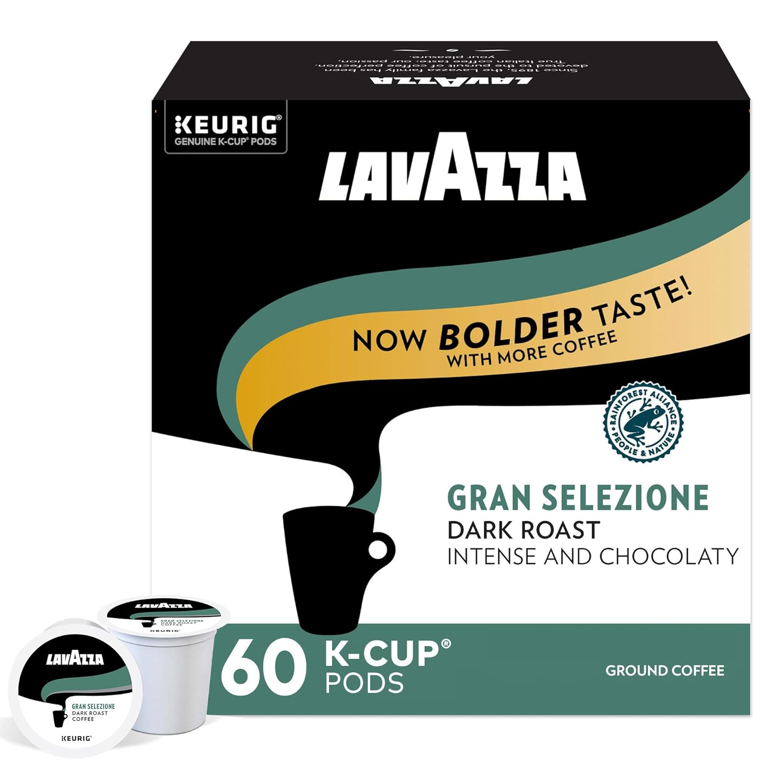 Lavazza Gran Selezione Single-Serve Coffee K-Cup® Pods for Keurig® Brewer, Dark Roast, 10 Count Box, (Pack Of 6) $16.62
