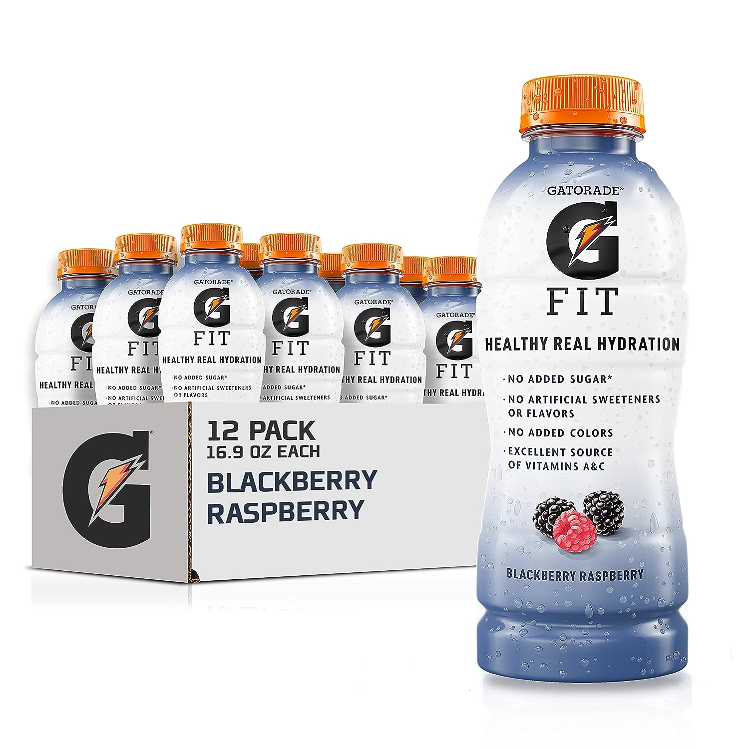 Gatorade Fit Electrolyte Beverage, Healthy Real Hydration, Blackberry Raspberry, 16.9.oz Bottles (12 Pack) -- $11.31 or lower