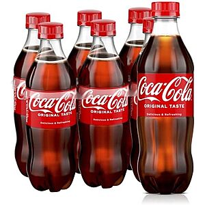 6-Pack 16.9-Oz Coca Cola, Diet Coke or Sprite Soda Bottles $3.78 w/ S&S + Free Shipping w/ Prime or on orders over $35