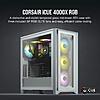 Corsair iCUE 4000X RGB Tempered Glass Mid-Tower ATX PC Case w/ SP120 RGB Elite Fans (White) $86.99 + Free Shipping