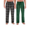 2-Pack Hanes Men's Cozy Microfleece Pajama Sleep Pants (Size L, Black Plaid/Green Plaid) $7 + Free S&amp;amp;H w/ Walmart+ or on $35+
