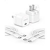 2-Pack Anker 20W USB-C Foldable Wall Chargers + 2-Pack 6' USB-C to USB-C Charging Cables (White) $12.19 + Free Shipping w/ Prime or on $35+