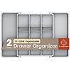2-Pack Expandable Utensil Drawer Organizer (Gray) $10.69 + Free Shipping w/ Prime or on $35+