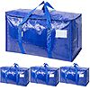 TICONN Heavy Duty Extra Large Moving Bags with Zippers &amp;amp; Carrying Handles (4-Pack or 6-Pack, Blue) from $15.99 + Free Shipping w/ Prime or on $35+