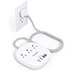 One Beat 1' Flat Plug Power Strip w/ 3 Outlets 4 USB Ports (2 USB C)  $9.99 + Free Shipping w/ Prime or on $35+