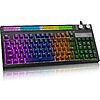 SABLUTE Silent Gaming Keyboard with Sound-Sync Light Show LED Display $27.99 + Free Shipping w/ Prime or on $35+