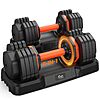LifeOG 55-Lb Adjustable Dumbbell Set (Pair)