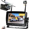 Xroose 7" Magnetic Solar Wireless Backup Camera with 1080p IPS Monitor and Night Vision