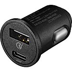 Insignia 20W Vehicle Charger w/ USB-C and USB Port $6.50 + Free Shipping
