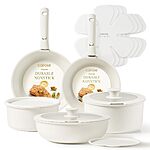 Prime Members: 15-Pc Carote Nonstick Pots & Pans Cookware Set w/ Detachable Handle $40 + Free Shipping
