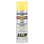 15-Oz Rust-Oleum Professional High Performance Enamel Spray Paint (Gloss Safety Yellow) $4.94 + Free Shipping w/ Prime or on $35+