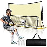 7'x4' Shopsource Soccer 2-in-1 Rebounder Net w/ Carry Bag Stakes $15.89 + Free Shipping w/ Prime or on $35+