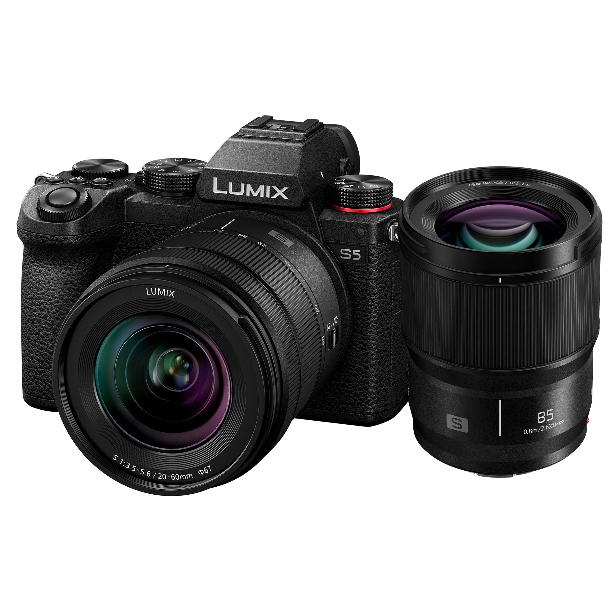Panasonic Lumix S5 Full Frame Mirrorless Camera w/ Lumix S 20-60mm F3.5-5.6 & 85mm F1.8 Lens $1698 + Free Shipping