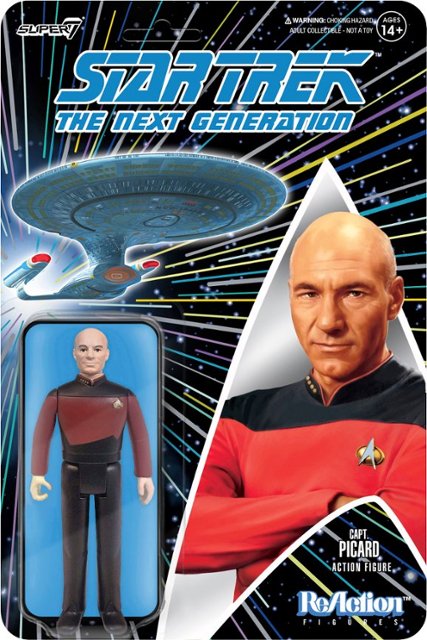 3.75" Super7 ReAction Star Trek The Next Generation Figures: Captain Picard, Worf, Data & More $12 Each + Free Shipping