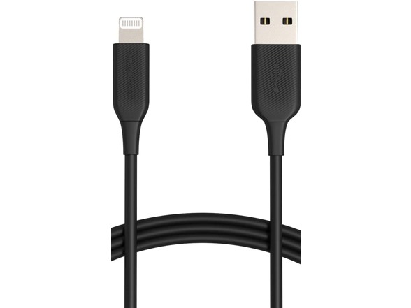 6' AmazonBasics MFi Certified Lightning to USB-A Charging Cable (Black) $3 + Free Shipping w/ Prime
