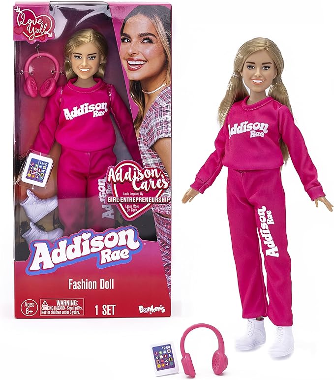 11" Addison Rae Fashion Doll w/ Headphones, Tablet & Sneakers (Comfy) $3.89 + Free Shipping w/ Prime or on $35+