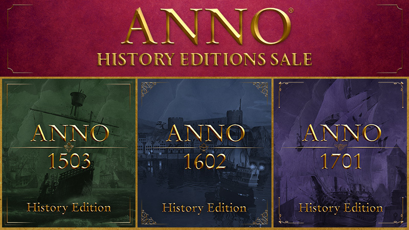 Anno History Edition PC Digital Download Games (1503, 1602, or 1701) $5 Each