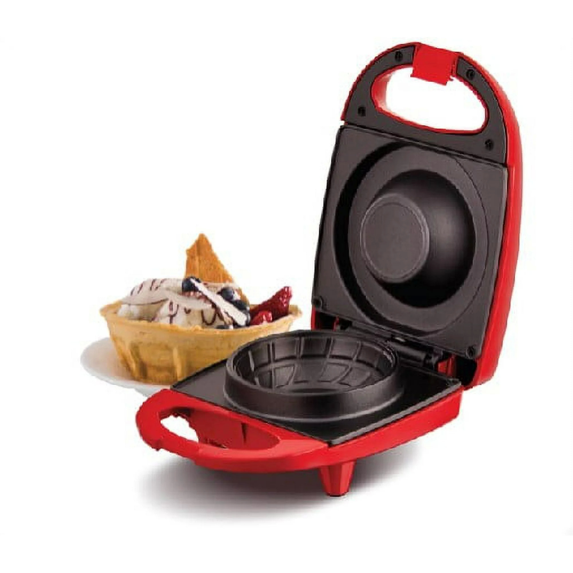 Rise By Dash 4.4” Mini Waffle Bowl Maker (Red) $7.20 + Free Shipping w/ Walmart+ or $35+