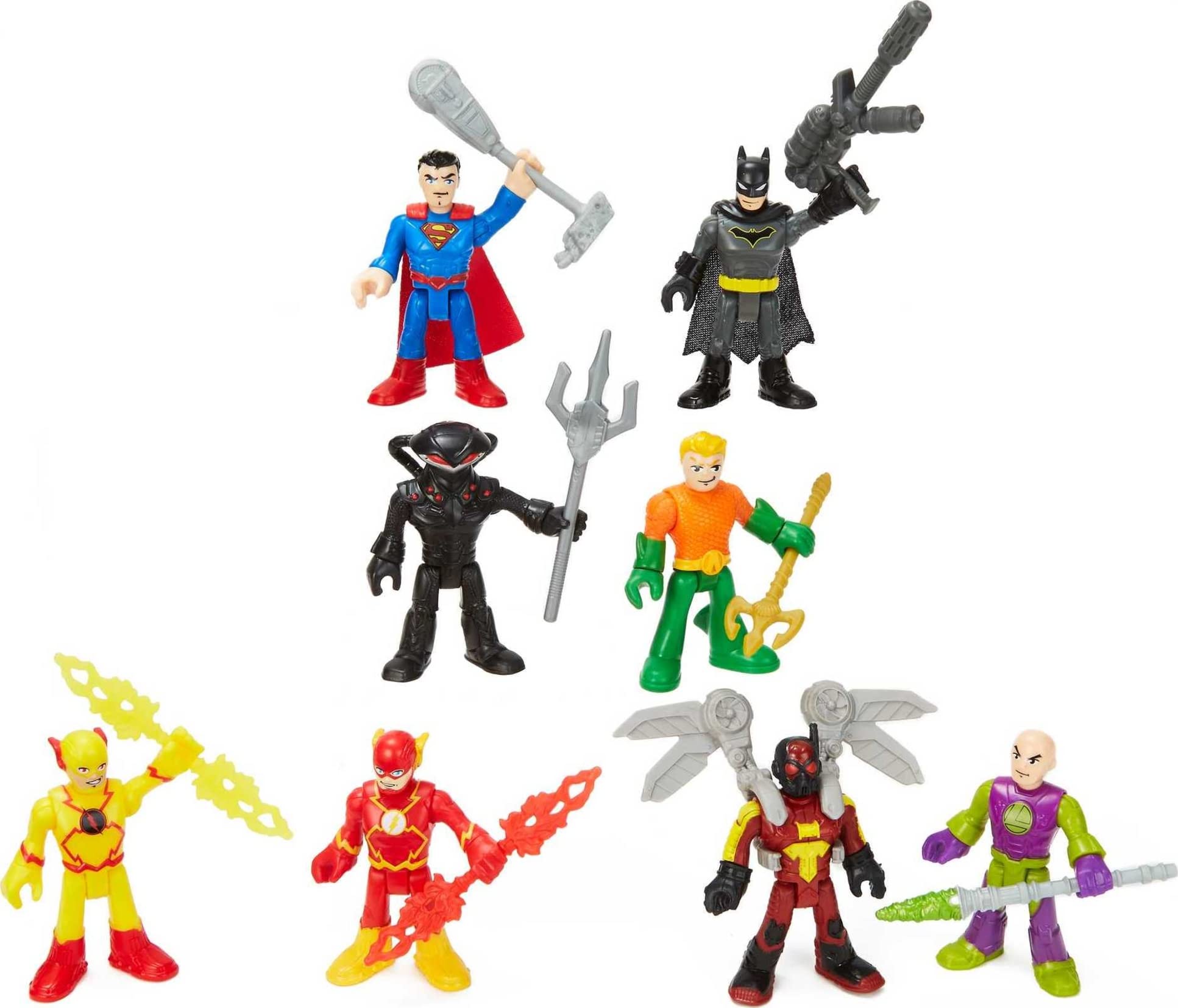 8-Piece Imaginext DC Super Friends Super-Hero Showdown Figure Set w/ Batman, Superman, Aquaman, The Flash & Super-Villains $8 + Free Shipping w/ Prime or on $35+