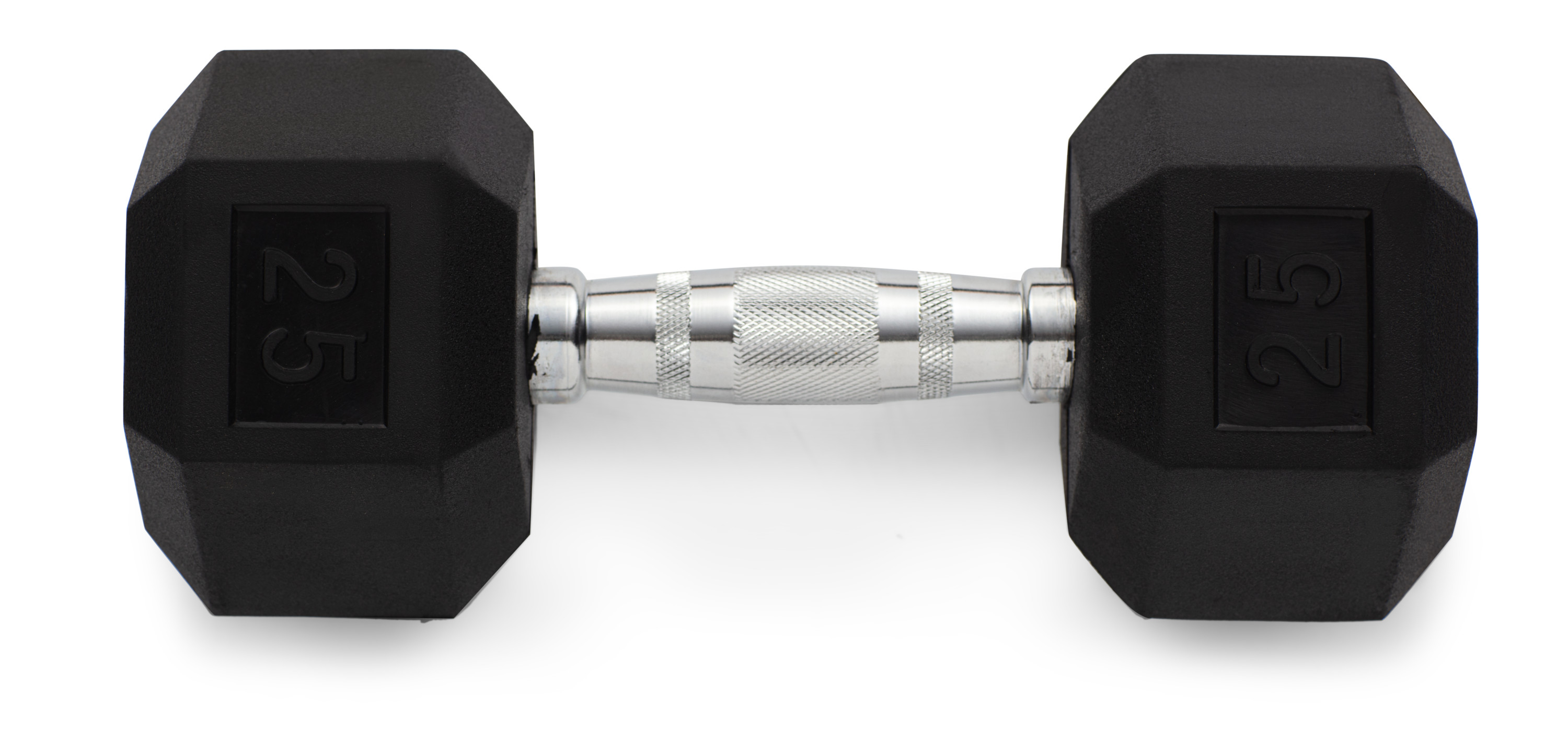 Weider Rubber Hex Dumbbell w/ Chrome Handle & Knurled Grip: 25lb $28, 30lb $31, 35lb $34, 40lb $38 + Free Shipping w/ Walmart+ or on $35+
