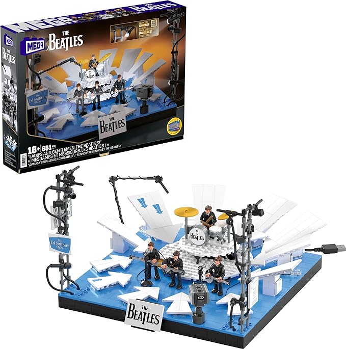 681-Piece Mega The Beatles Collectible Building Kit w/ 4 Figures & LED Lights $65.90 + Free Shipping