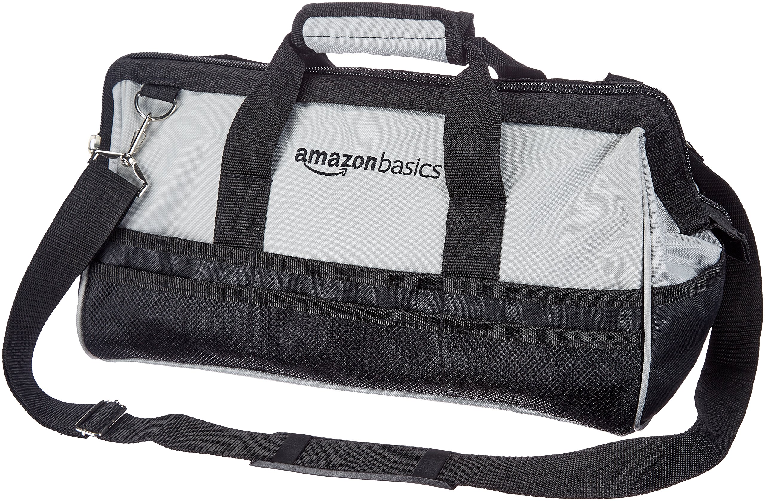 16" Amazon Basics Durable Wear-Resistant Large Standard Tool Bag (Black/Grey) $18.90 + Free Shipping w/ Prime or on $35+