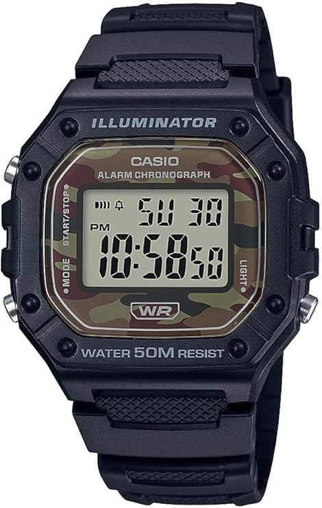 Men's Casio W218H Series Classic Camo Digital Watch $13.80 + Free Shipping