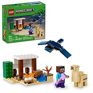 75-Piece LEGO Minecraft Steve's Desert Expedition Building Set (21251) $  6.57 + Free Shipping w/ Prime or on $  35+ $  10.99